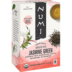 Numi Organic Tea - Jasmine Green (18 bags) - Pantree Food Service