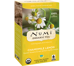 Numi Organic Tea - Chamomile Lemon (18 bags) - Pantree Food Service