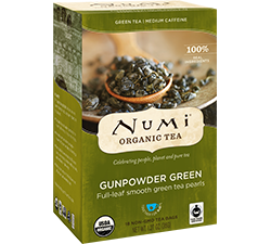 Numi Organic Tea - Gunpowder Green (18 bags) - Pantree Food Service