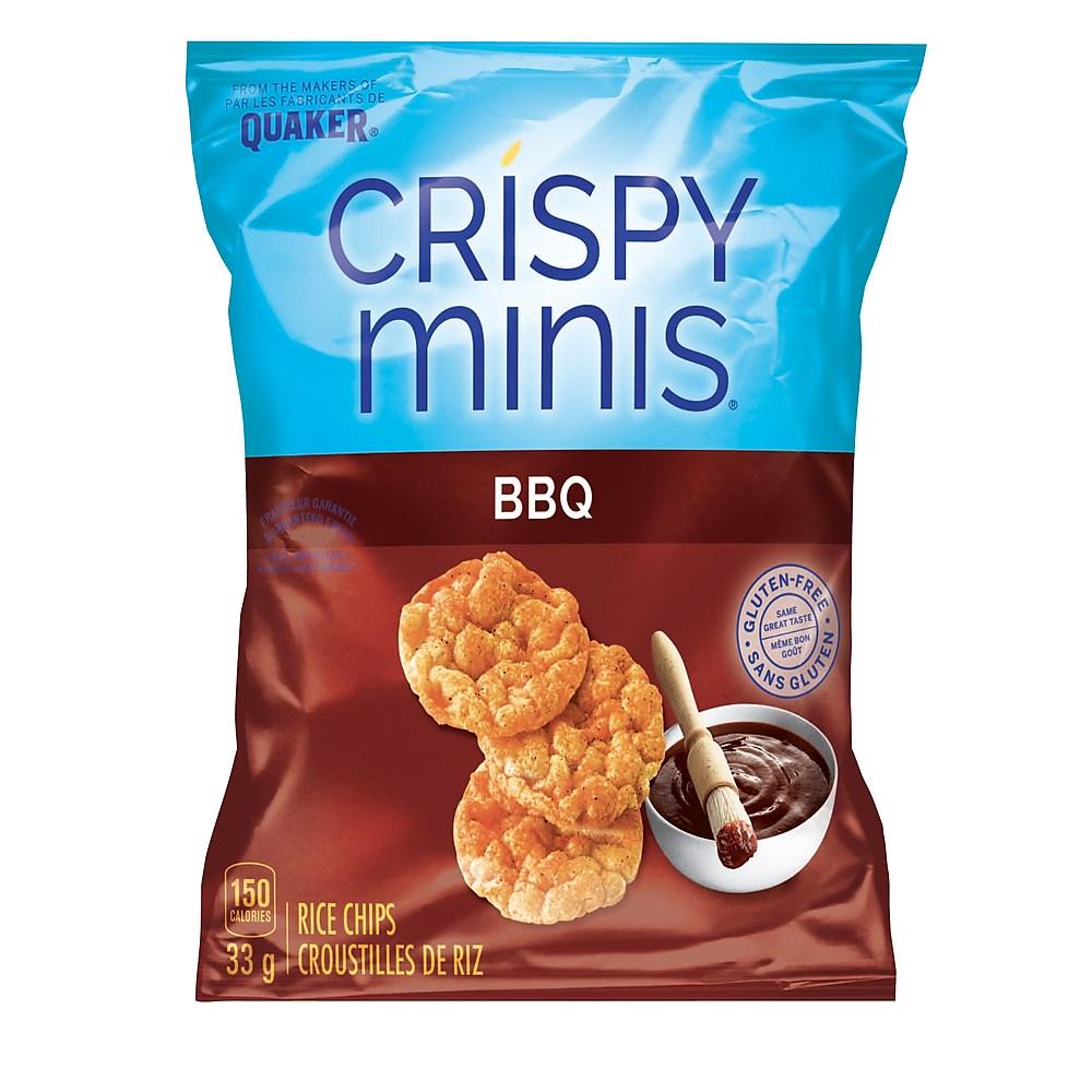 Quaker - Crispy Minis BBQ Flavour Rice Chips (32x33g) - Pantree Food Service