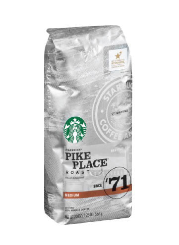 Starbucks - Whole Bean - Pike Place Roast (1lb) - Coffee