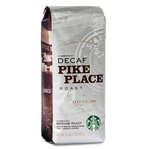 Starbucks - Whole Bean - DECAF Pike Place Roast (1lb) - Pantree Food Service