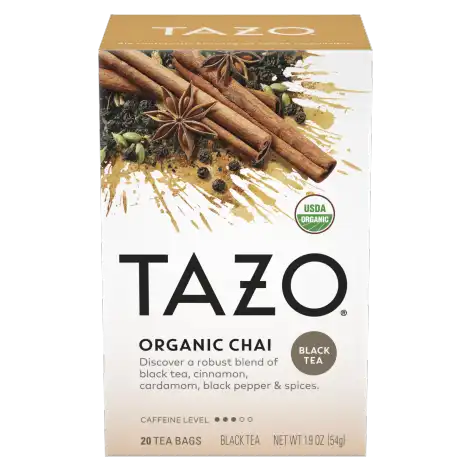 Tazo Tea - Organic Chai (20 bags) - Pantree Food Service