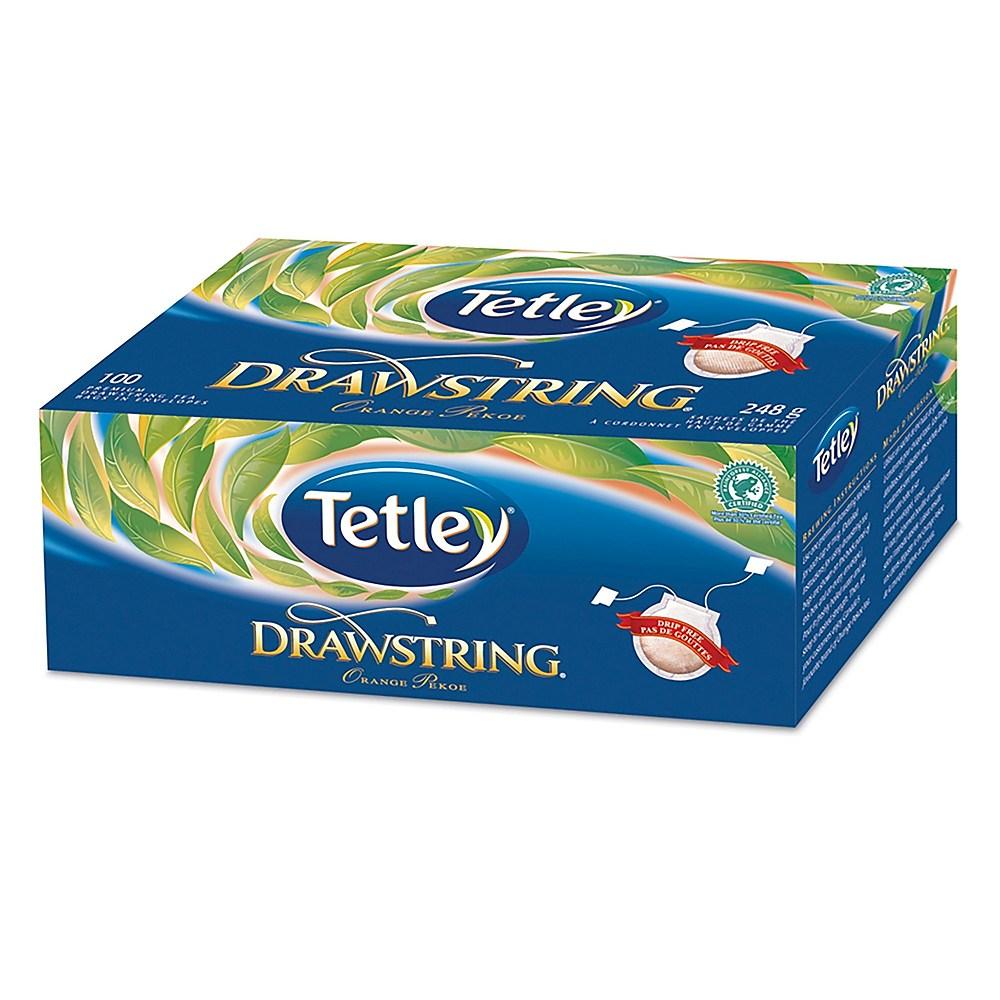 Tetley - Orange Pekoe Drawstring Individually Wrapped (100 bags) - Pantree Food Service