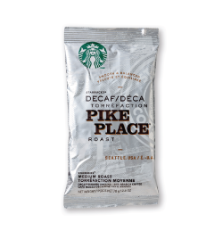 Starbucks Coffee - Pouches - DECAF Pike Place (18x2.5oz) - Pantree Food Service