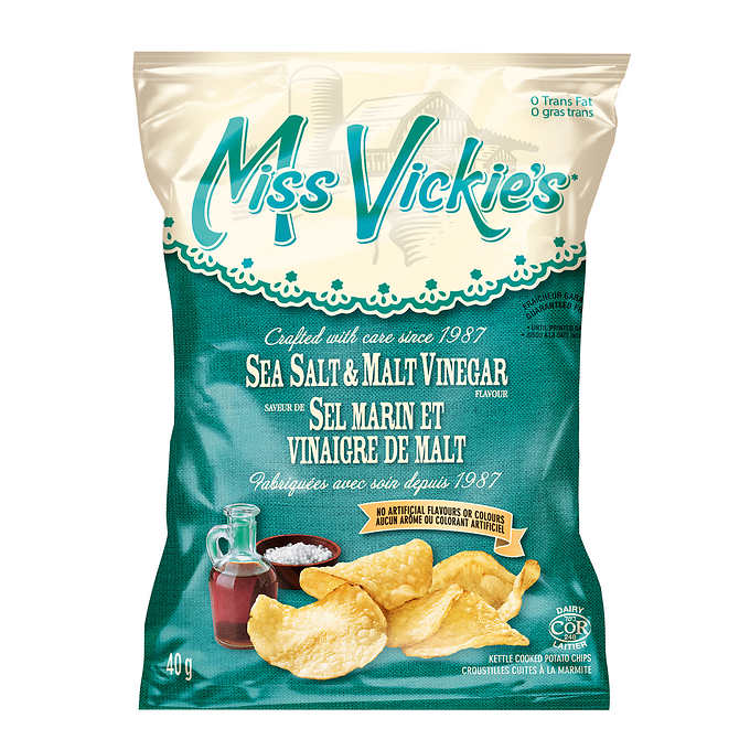 Miss Vickie's - Sea Salt and Malt Vinegar (40x40g) - Pantree Food Service
